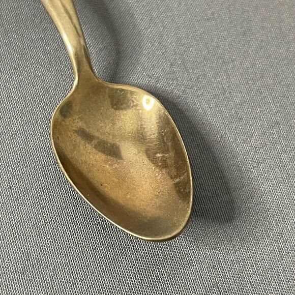 Thailand Gold Color Wood Collectors Souvenir Sugar Spoon Hindu God 4 3/4" - Picture 4 of 9